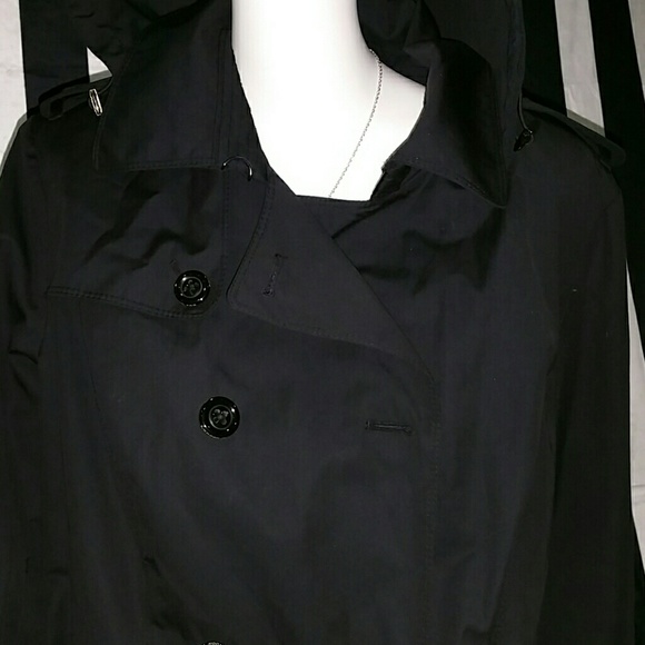 London Fog Trench Coat w/ detachable hood & lining - Picture 5 of 7